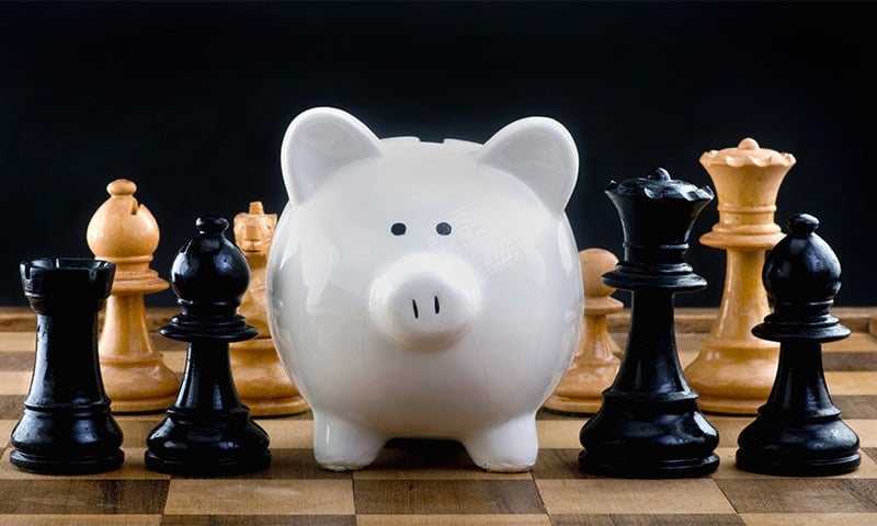 Strategy: Chess and Retirement Savings Piggy Bank